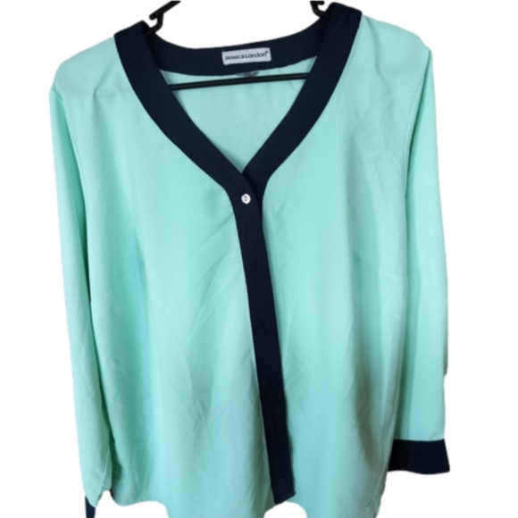 Jessica London Tops - Jessica London button up blouse size XL